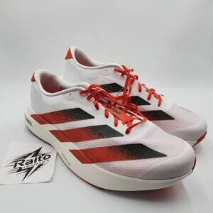 Mens Size 13 Adidas Sneakers NCAA x Adizero Evo SL Miami Hurricanes White JQ2148